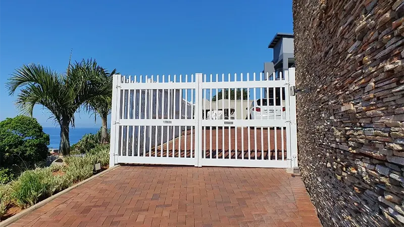 pvc gates dual leaf swing