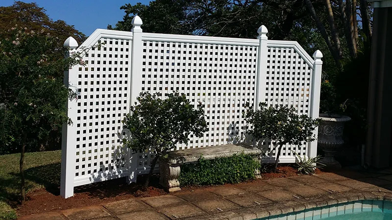 pvc lattice trellis screening